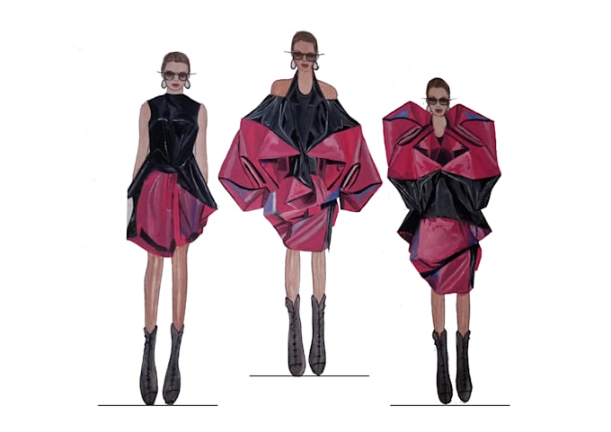 Gig Preview - Create professional and unique fashion illustrations and sketches