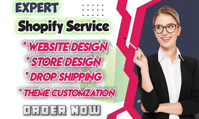 Bestseller - create shopify store design, shopify dropshipping store