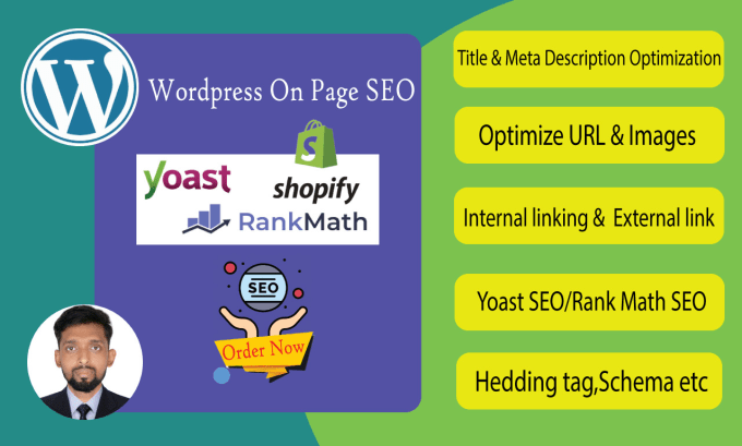 Gig Preview - Fix optimize onpage SEO for wp wix shopify sq website ranking