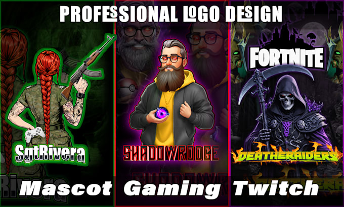 Gig Preview - Design your gaming logo