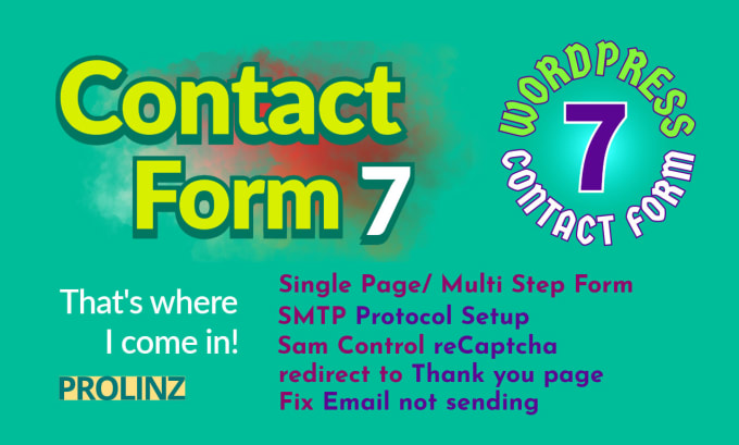 Gig Preview - Design wp contact form, integrate SMTP mail protocol and recaptcha