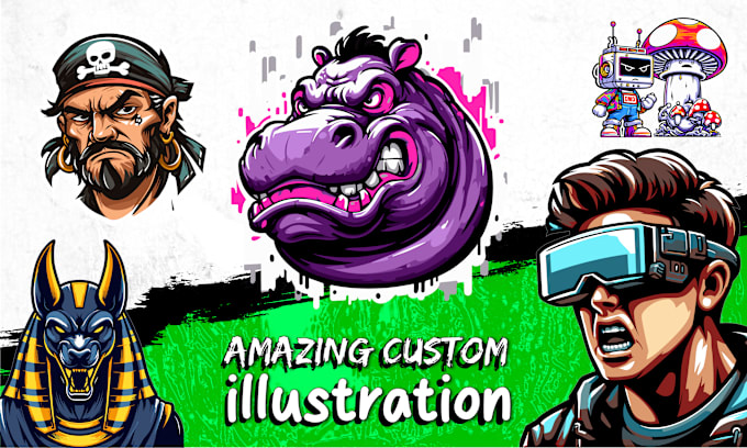 Gig Preview - Create a custom illustrated character design for you