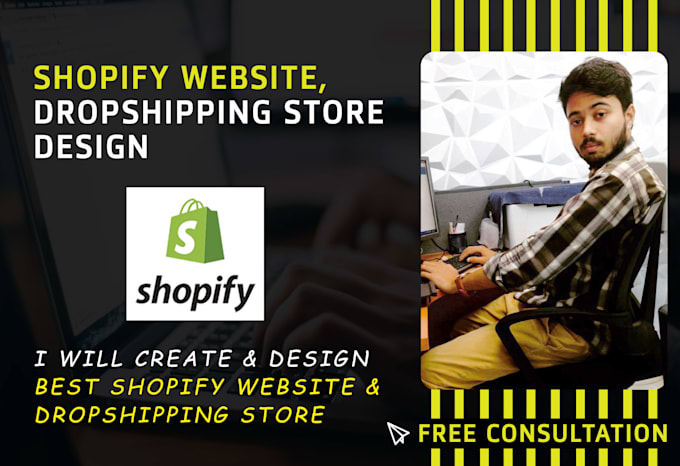 Gig Preview - Create and design best shopify website, dropshippinng store