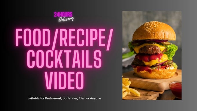 Gig Preview - Edit restaurant promo, food video, cocktails video