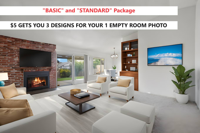 Bestseller - edit virtual staging with complete furniture stage real estate listings US based