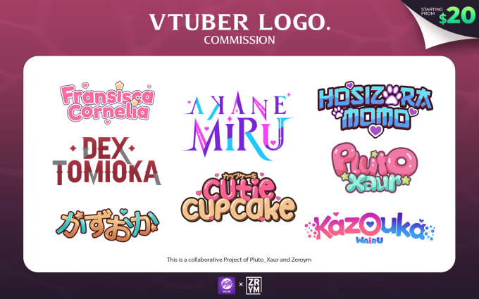 Gig Preview - A simple vtuber logo for you