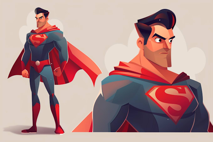 Gig Preview - Make super hero character design illustration