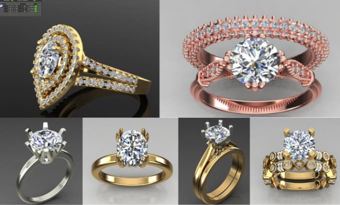 Gig Preview - Craft custom 3d jewelry designs with precision