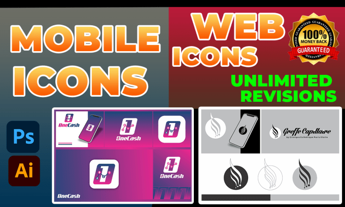 Gig Preview - Make mobile app icon, favicon, web icon design