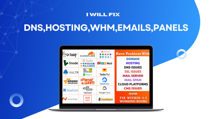 Bestseller - fix emails within cpanel hosting, wordpress, migration,dns