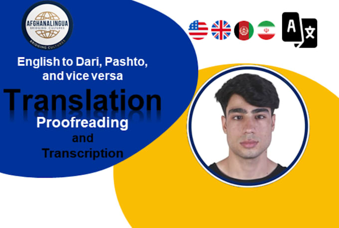 Gig Preview - Translate english to dari or persian, pashto, and vice versa