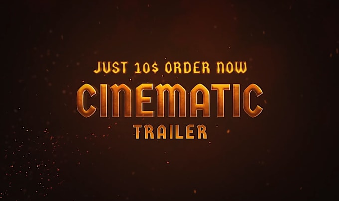 Gig Preview - Create a cinematic trailer game, amazon book promo youtube intro video editing