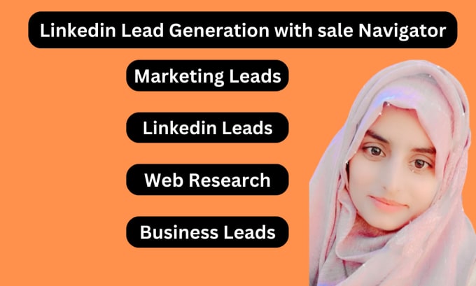 Gig Preview - Targeted leads from linkedin sales navigator, web research