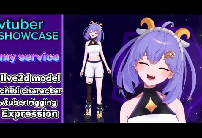 Bestseller - draw and rig 2d vtuber, live2d model, vtuber rigging, avatar with vtube studio