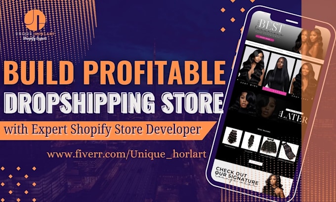 Gig Preview - Build shopify dropshipping store copy clone shopify website design develop site