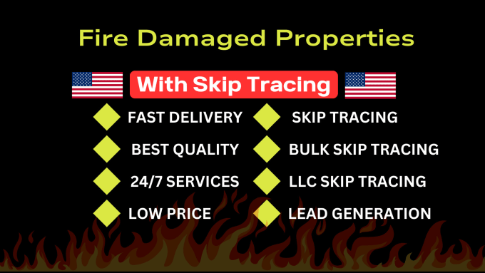 Bestseller - provide fire damaged properties with skip tracing