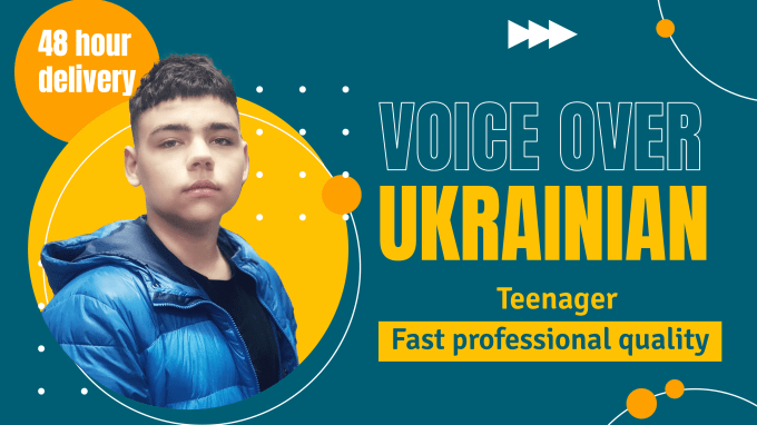 Gig Preview - Record a ukrainian or russian voice over of a teenage boy