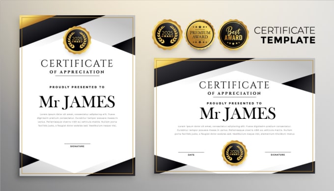 Gig Preview - Design professional certificate custom diploma or degree