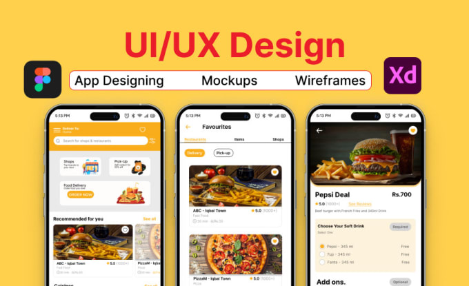 Gig Preview - Provide mobile app ui ux design, mockups and wireframes