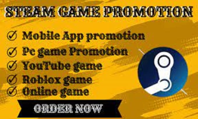 I will do organic steam, steam game, roblox, roblox game, online game  promotion - FiverrBox