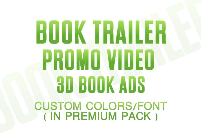 Gig Preview - Produce a cinematic book trailer or teaser book promo