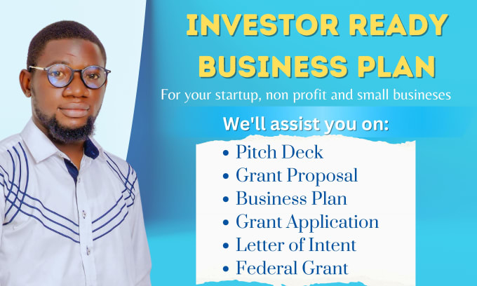 Gig Preview - Do business plan, pitch deck, grants for profit and nonprofit