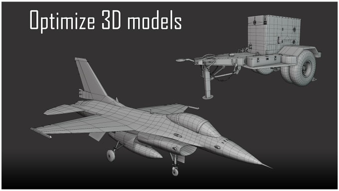 Gig Preview - Optimize fix your 3d model, prop or 3d assets