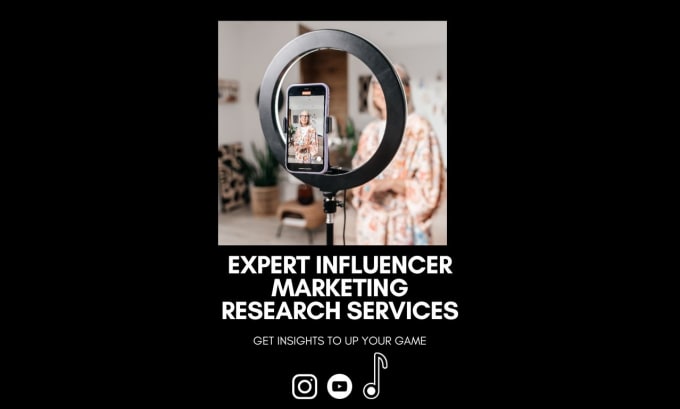 Gig Preview - Find  best instagram, youtube, and tiktok influencers for influencer marketing