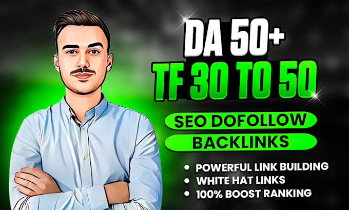 Gig Preview - Do high da 50 tf 30 plus poker slots dofollow seo backlinks link building