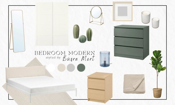 Gig Preview - Create an unique interior design mood board for any room