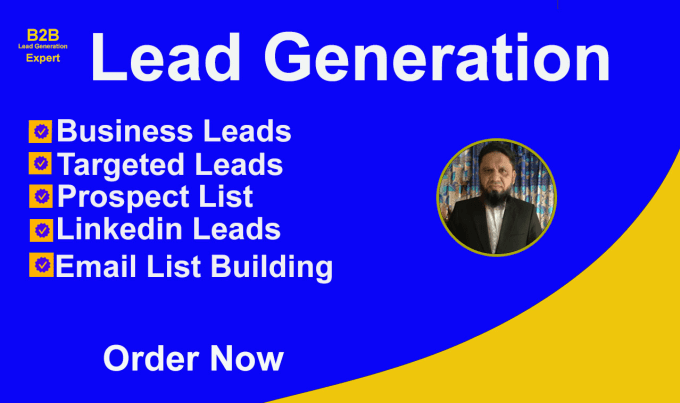 Gig Preview - Do b2b lead generation, targeted business leads, prospect list and email list