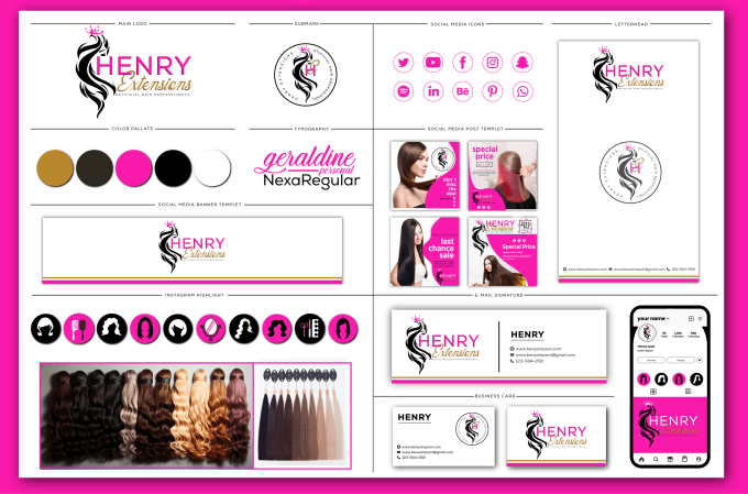 Gig Preview - Do feminine watercolor signature logo design and brand identity branding kit