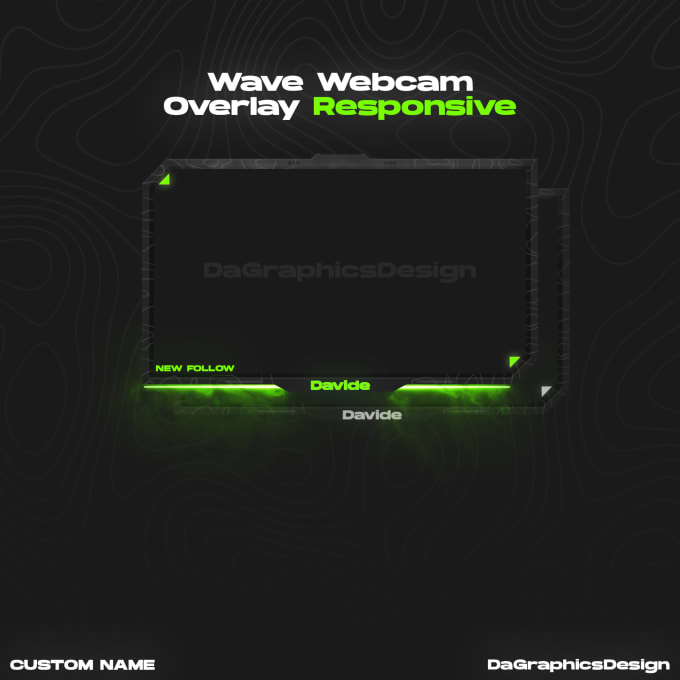 Gig Preview - Create an webcam overlay responsive to alerts, follow, sub, cheer etc