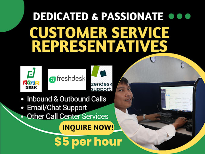 Gig Preview - Be your full time customer service representative