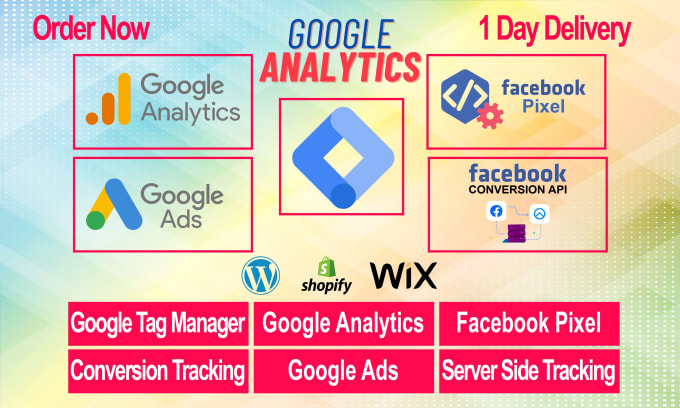 Gig Preview - Fix or setup google analytics, facebook conversion tracking