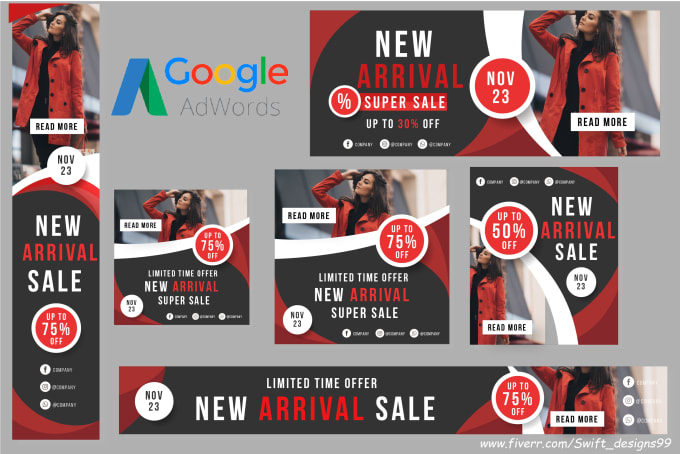 Gig Preview - Design professional google banner ads