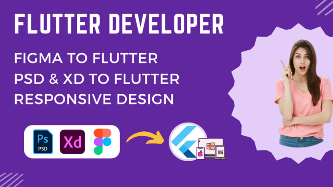 Gig Preview - Convert figma to flutter UI app and adobe xd to flutter code