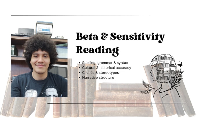 Gig Preview - Beta and sensitivity read your poem, short story, or novel