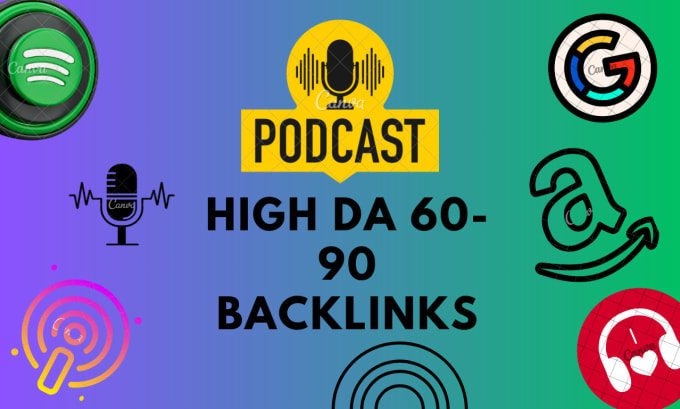 Gig Preview - Create 12 contextual high 60 to 90 da podcast backlinks for you