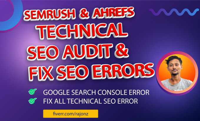 Gig Preview - Audit and fix semrush errors, google search console issue