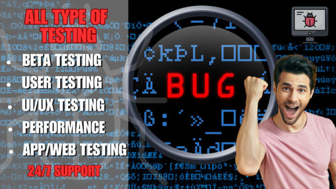 Gig Preview - Do all type of testing for apps and websites