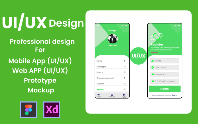 Bestseller - do mobile app UI UX design using figma UI UX design