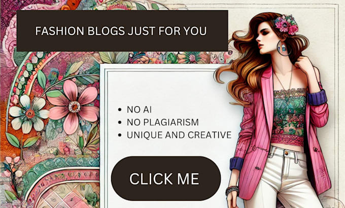 Gig Preview - Write creative fashion lifestyle blogs