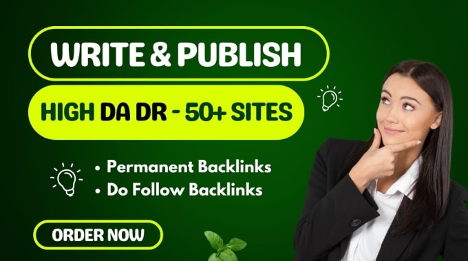 Gig Preview - Write guest post and publish on high da authority backlinks sites