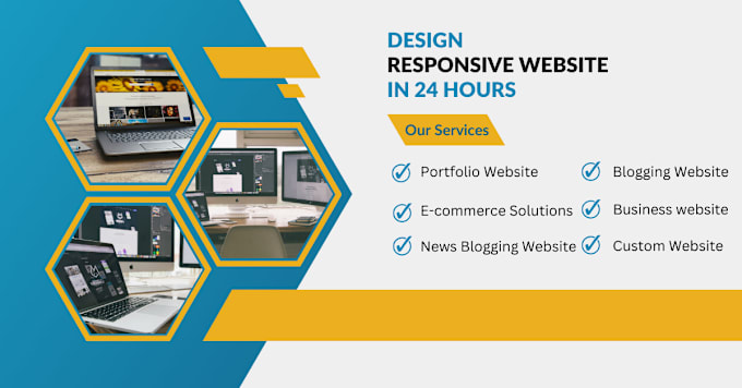 Gig Preview - Design responsive website in 24 hours