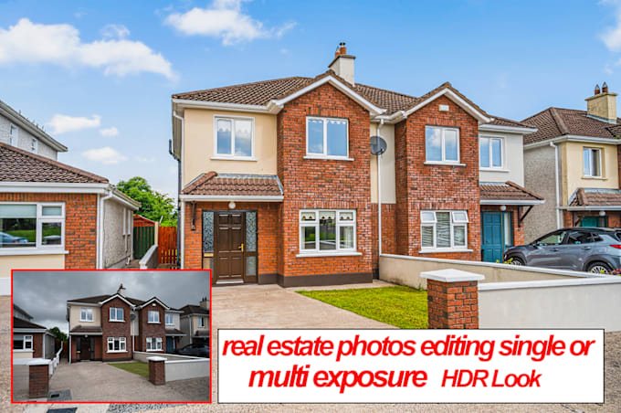 Gig Preview - Do professional real estate image editing single or multi exposure