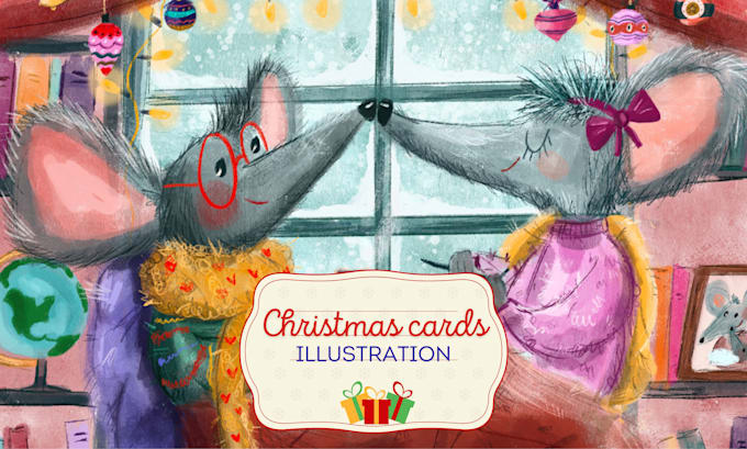 Gig Preview - Create cute christmas cards and illustrations