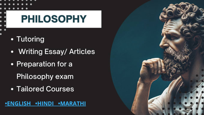 Gig Preview - Teach philosophy online and prepare tailored courses