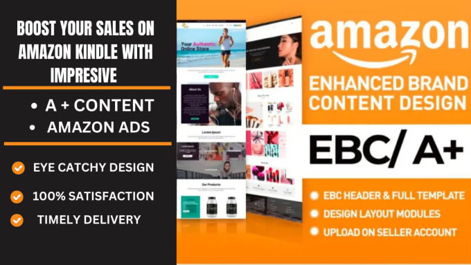 Gig Preview - Design a plus content, amazon upload,  ads ebook promotion , workbookdesign