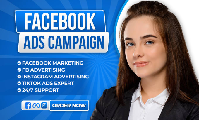 Gig Preview - Do fb ads campaign , facebook marketing,fb advertising, instagram advertising